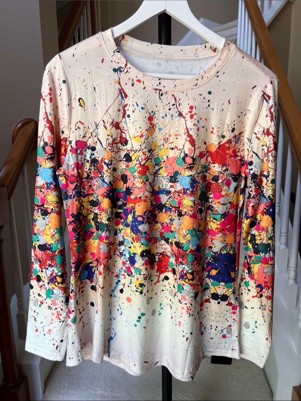 Different 😀 ! Women’s Paint Splash Tee - Multicolor